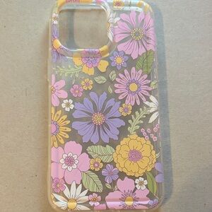 Floral Phone Case - Purple, Yellow, Pink